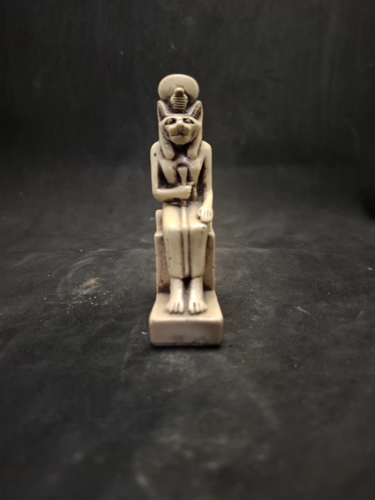 ancient Egyptian lion-headed goddess Sekhmet holding sceptre Antiquities Egypt ancient Egyptian lion-headed goddess Sekhmet holding sceptre Antiquities Egypt