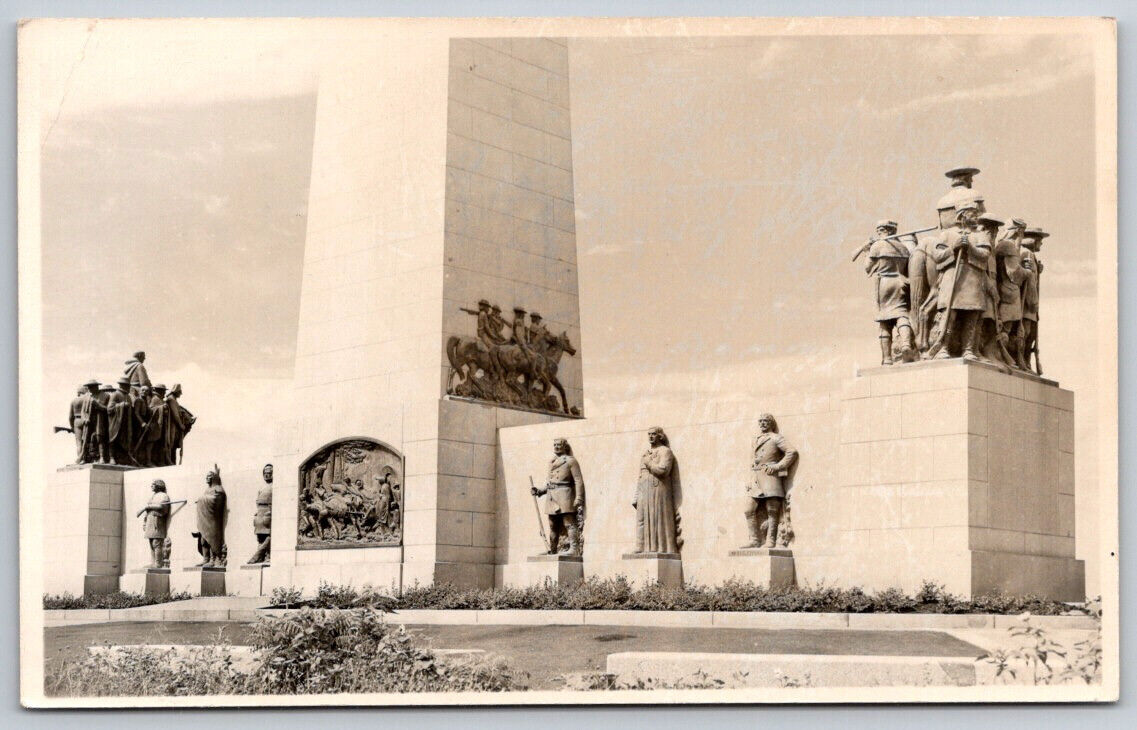 Monument and Statues RPPC Real Photo Postcard VTG