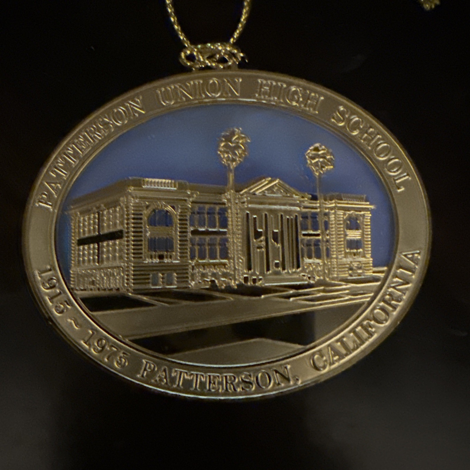VTG Patterson High School California Collectible Christmas Ornament 1975 VTG Patterson High School California Collectible Christmas Ornament 1975
