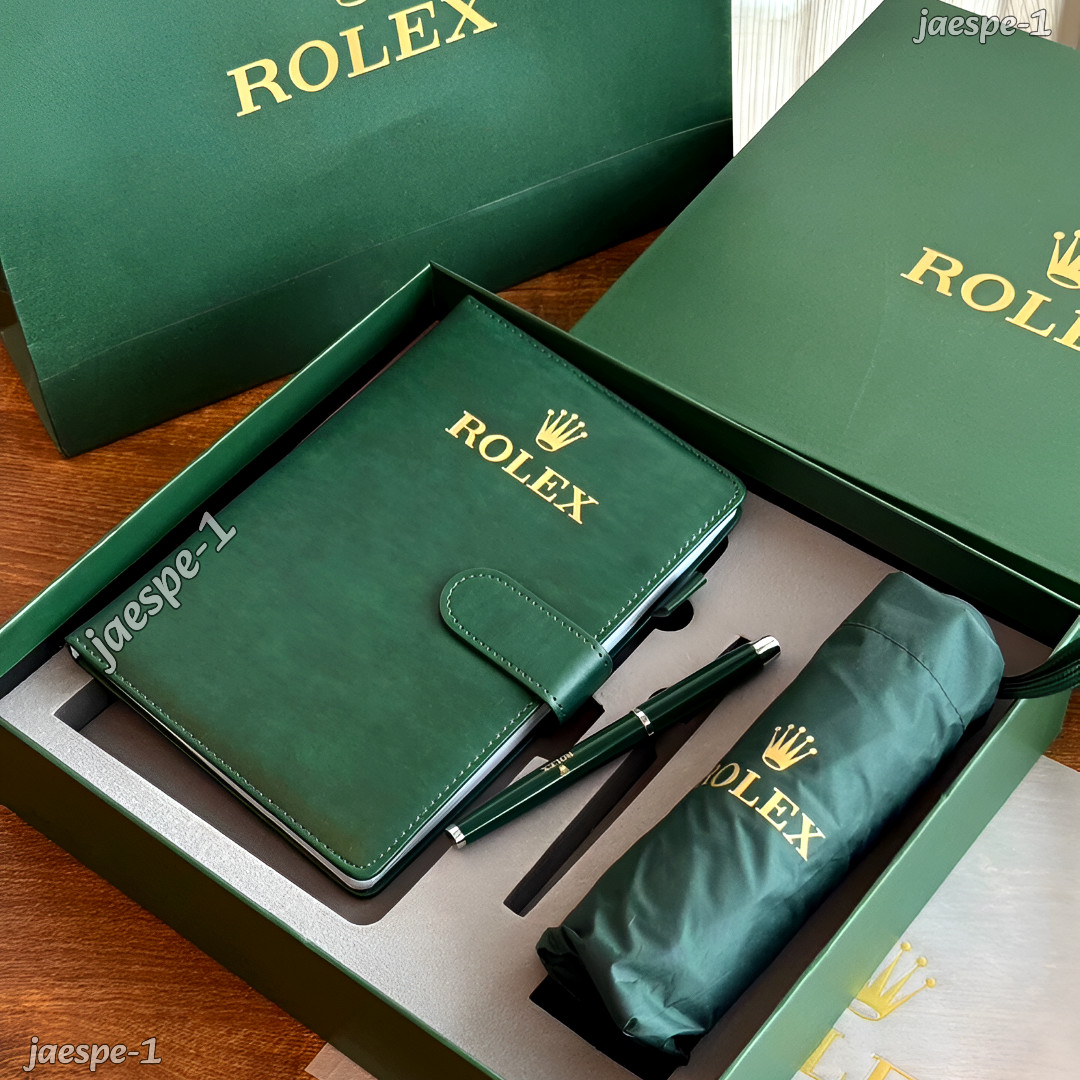 Rolex Executive VIP Gift Set Green Journal Pen Umbrella Luxury Box Set Rolex Executive VIP Gift Set Green Journal Pen Umbrella Luxury Box Set