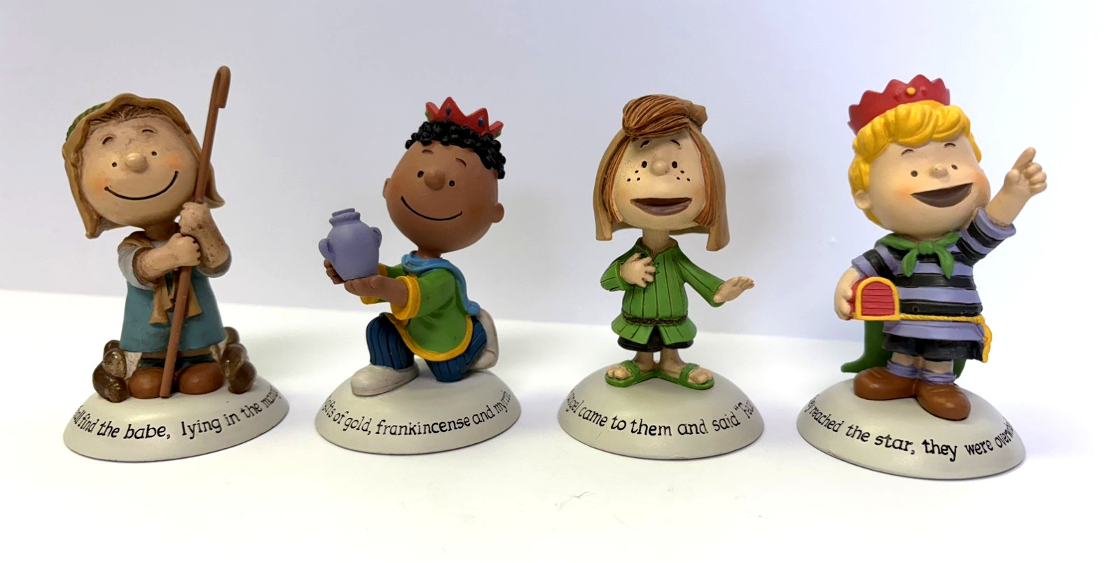 2014 HALLMARK PEANUTS Gallery Nativity - Wise Men 4 Handcrafted Figurines - NIB 2014 HALLMARK PEANUTS Gallery Nativity - Wise Men 4 Handcrafted Figurines - NIB
