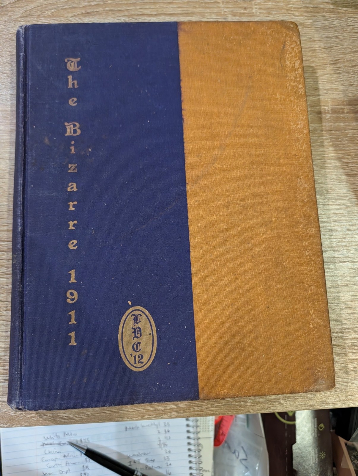 The Bizarre 1911 College Yearbook TBC Class of 1912 Antique Cloth Hardcover The Bizarre 1911 College Yearbook TBC Class of 1912 Antique Cloth Hardcover