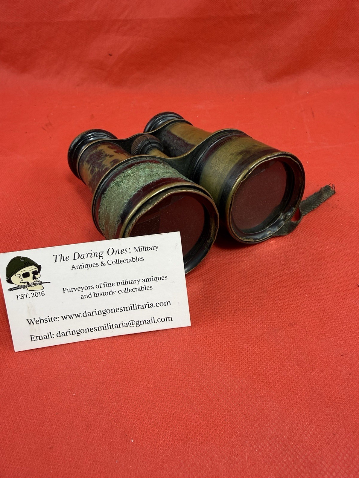 Original 1880’s Large Pair Of U.S. Military Officers Binoculars Original 1880’s Large Pair Of U.S. Military Officers Binoculars