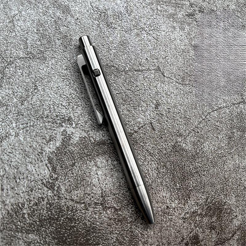 1PC Titanium Ballpoint Pen EDC Pocket Pen Business Office Writing Signature Gift