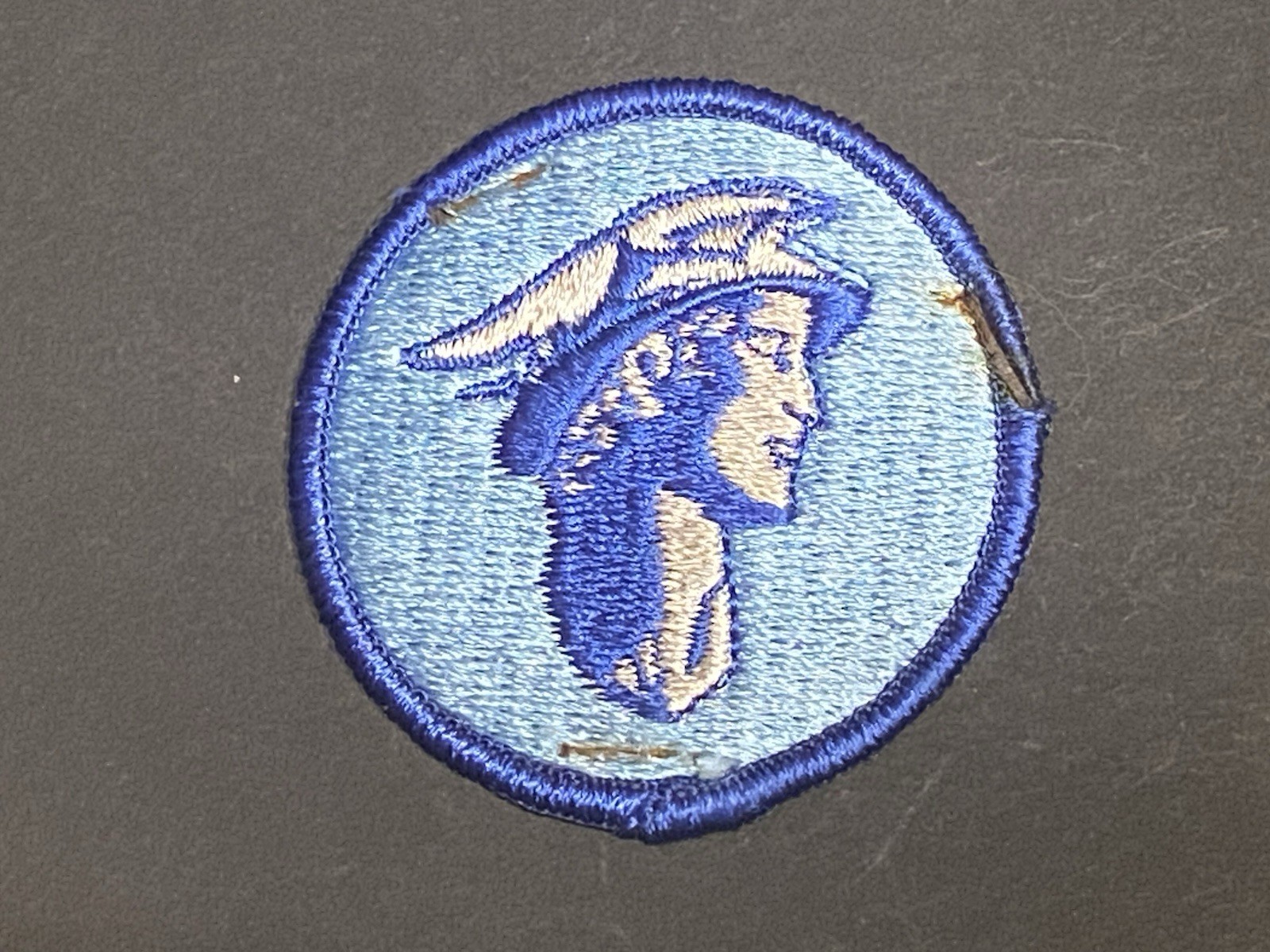 Vintage 1950s 1960s Mercury Man Head Automobile Patch Ford Dealer Original Vintage 1950s 1960s Mercury Man Head Automobile Patch Ford Dealer Original