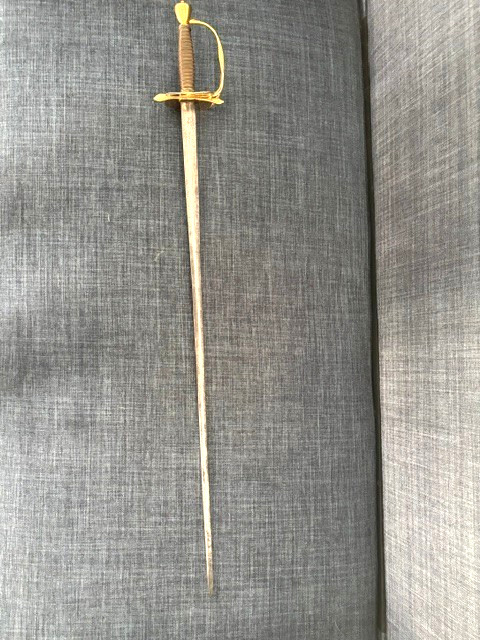 Very Rare nice Pre-Revolutionary British Officer Sword identified as circa 1750 Very Rare nice Pre-Revolutionary British Officer Sword identified as circa 1750