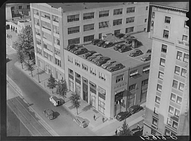 Photo:Washington D.C. 1940s Downtown Parking Garage Aerial View Photo:Washington D.C. 1940s Downtown Parking Garage Aerial View
