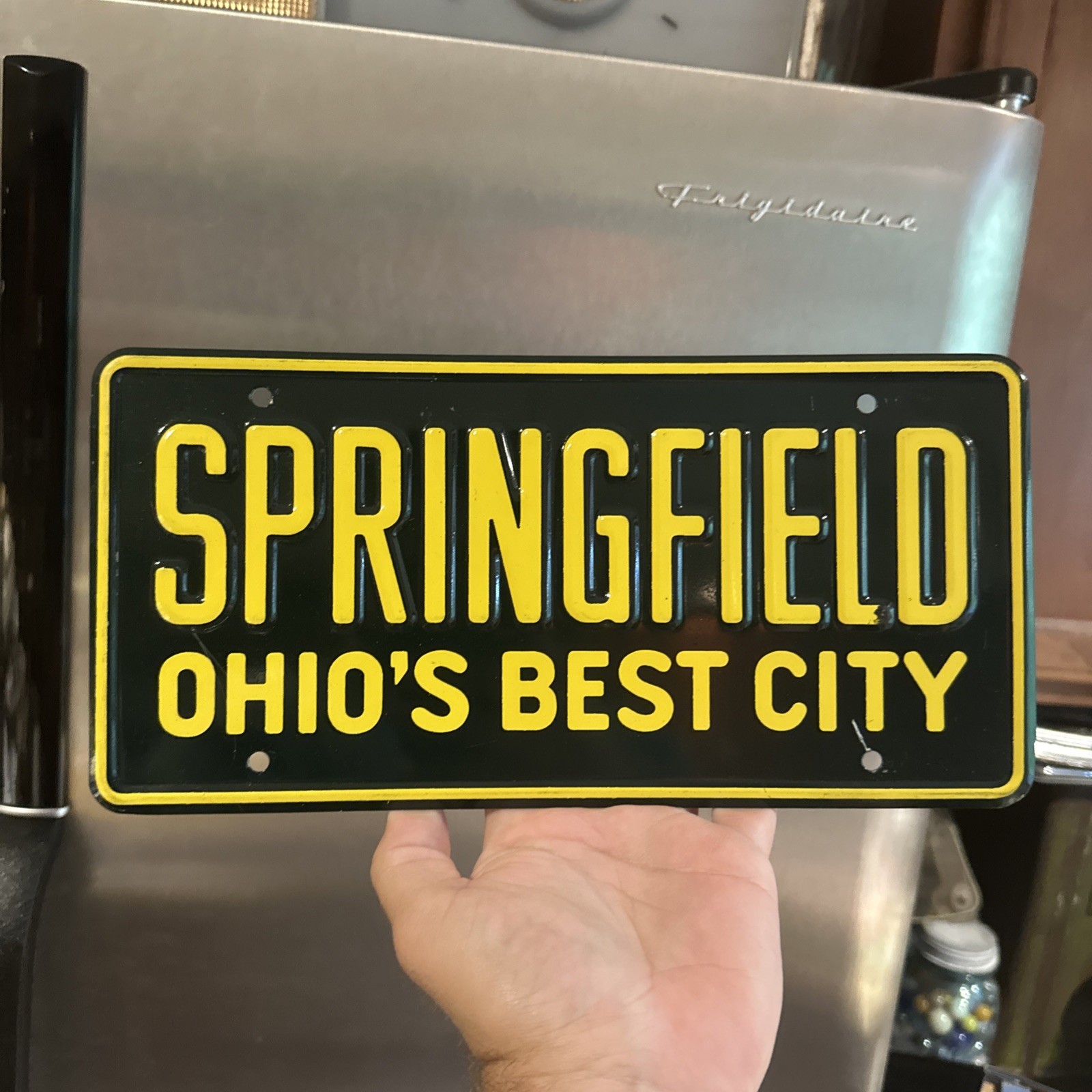 Vintage 1953 Springfield Ohio’s Best City Booster License Plate Vintage 1953 Springfield Ohio’s Best City Booster License Plate
