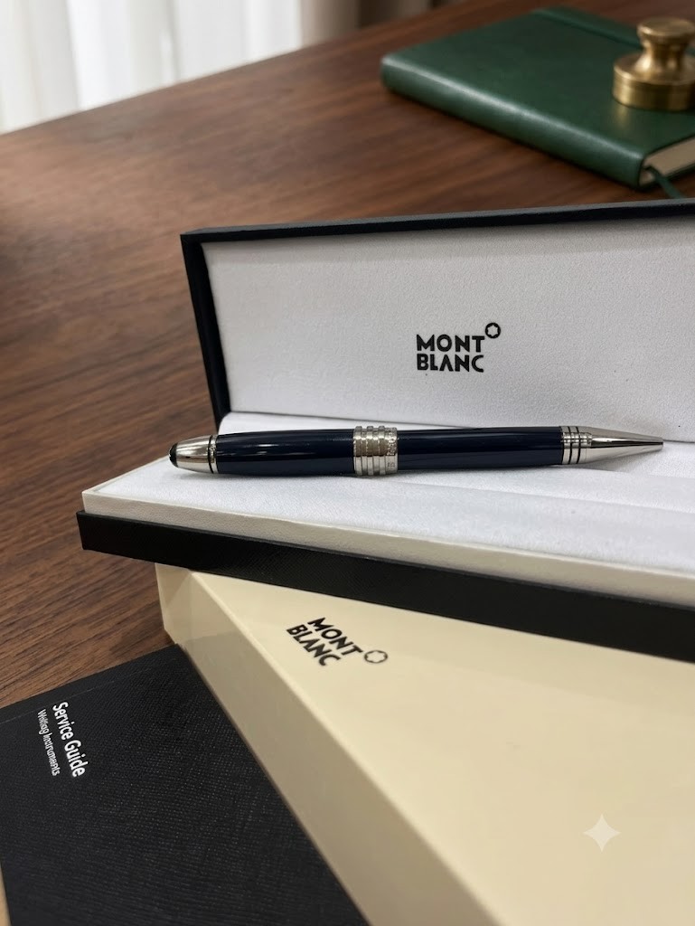 Montblanc John F Kennedy Ballpoint Pen Black Burgundy Luxury Gift NIB Montblanc John F Kennedy Ballpoint Pen Black Burgundy Luxury Gift NIB