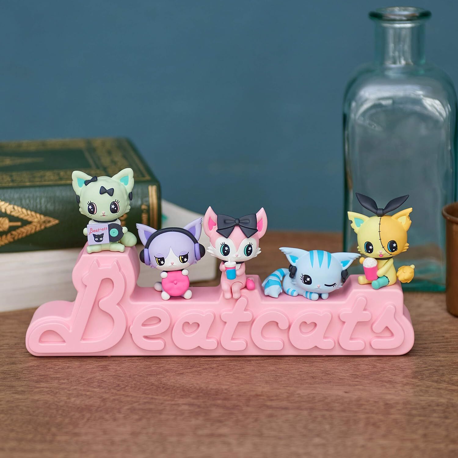 Sanrio  Beatcats TABLE COLLECTION1 Figure Set 5 Cats Japan Sega Toys