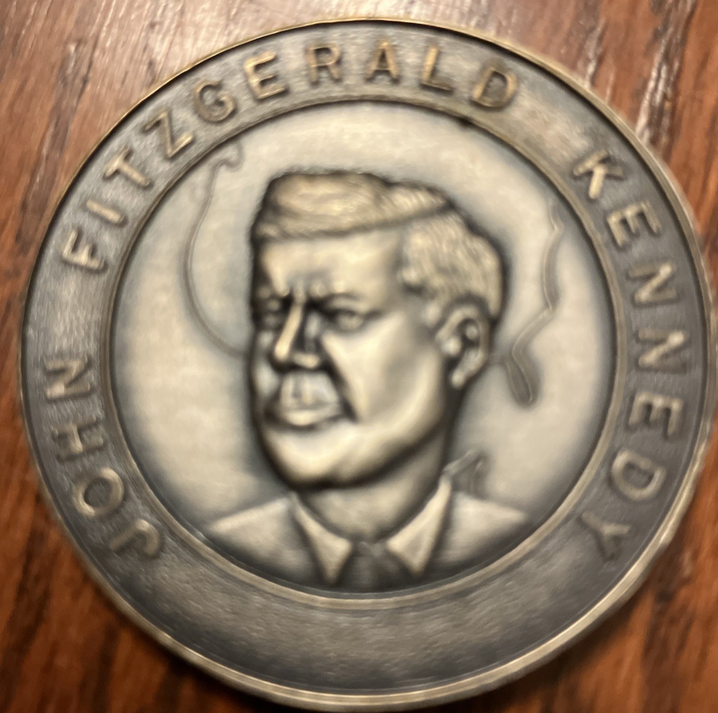 1968 John F KENNEDY Quotation MEDAL - 37mm SILVER British Hallmark 1968 John F KENNEDY Quotation MEDAL - 37mm SILVER British Hallmark