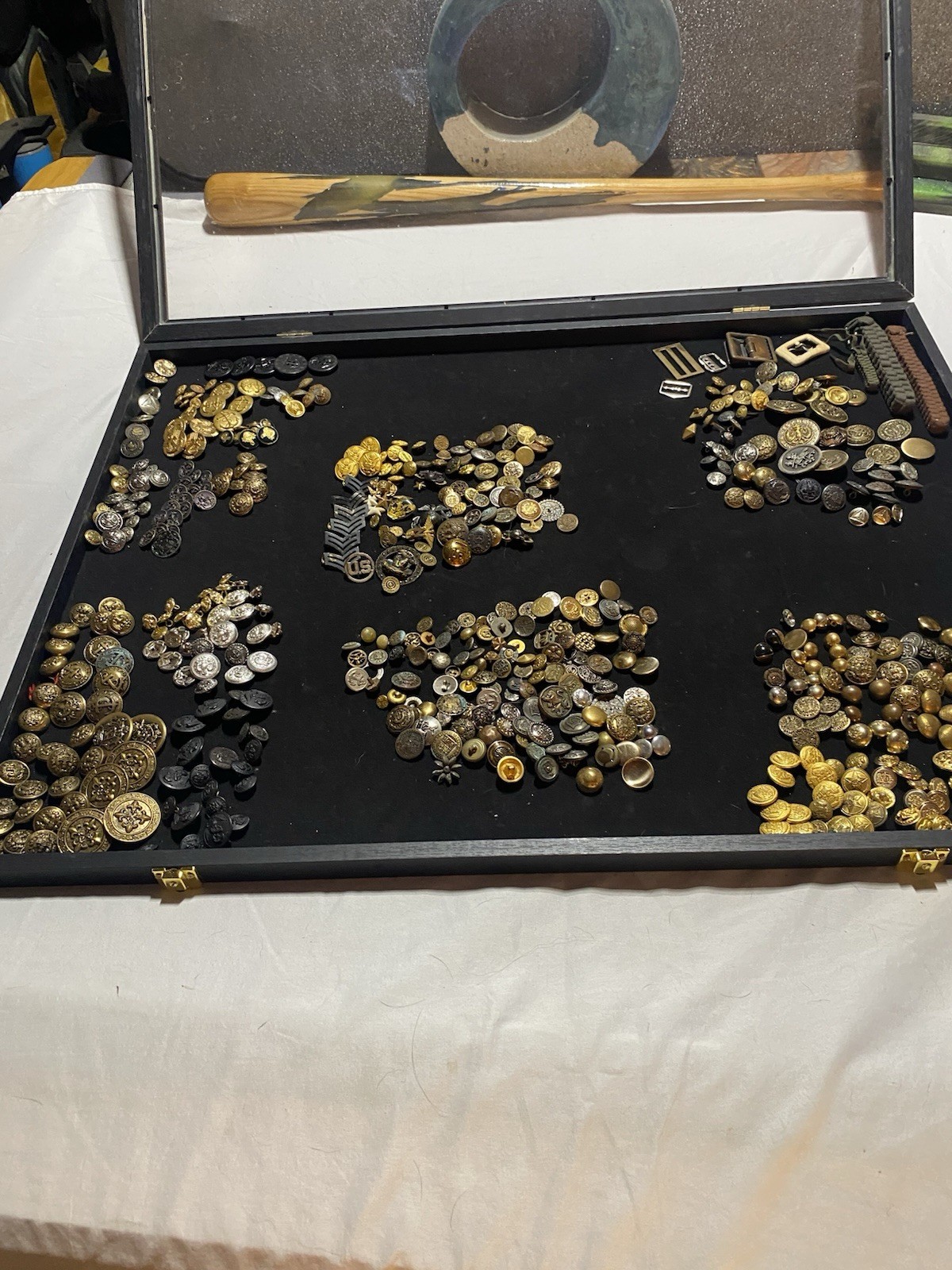 Vintage Button Lot of (540) a Lot of Millitary