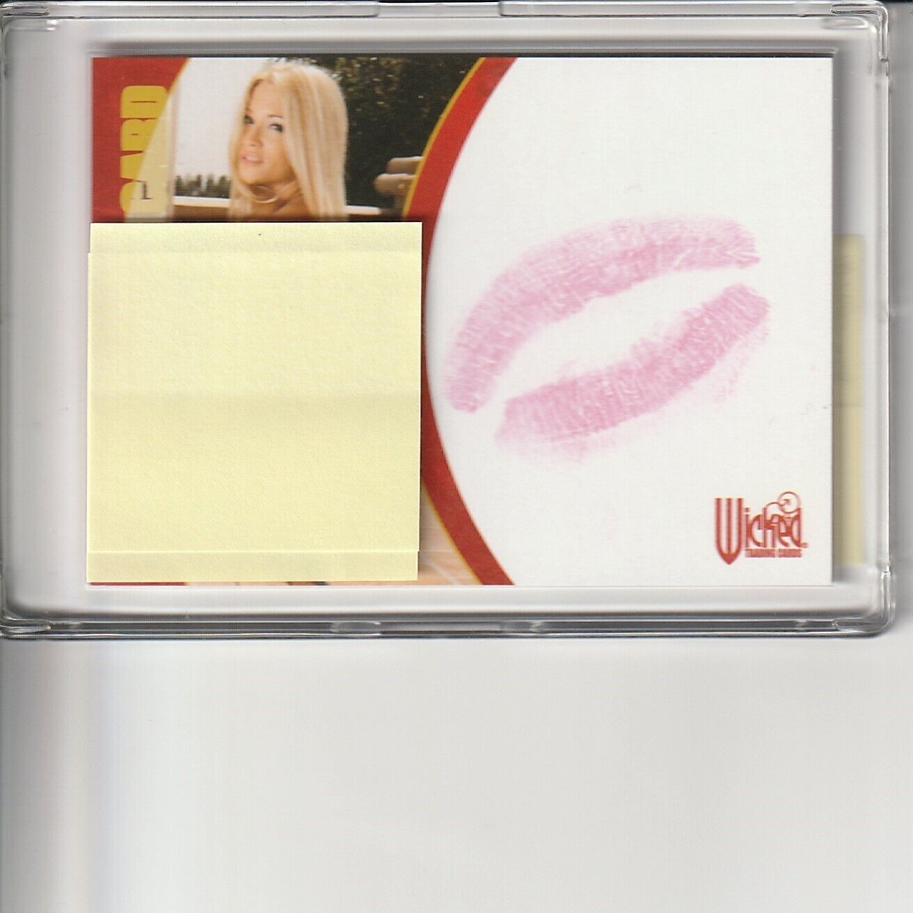 Jessica Drake 2004 Wicked Pictures Series One LS-4 Lip Service Genuine Kiss Card