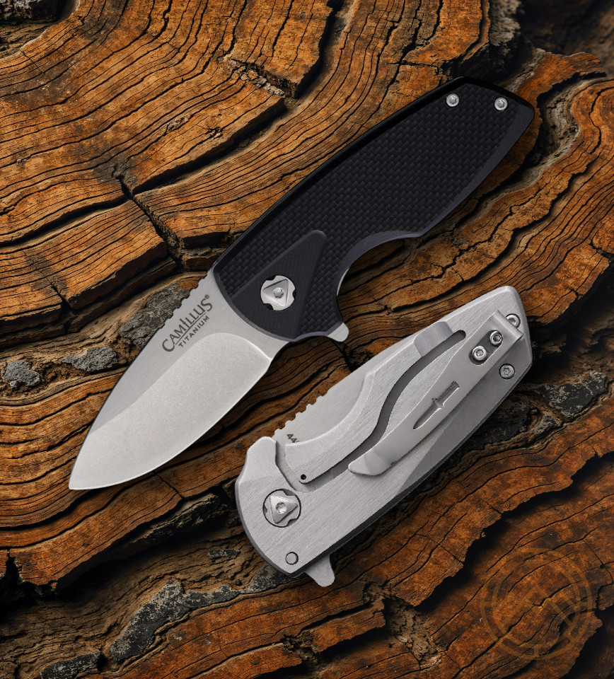 Camillus LK6 Framelock Folding Knife 2.5" 440 Steel Blade G10/Stainless Handle
