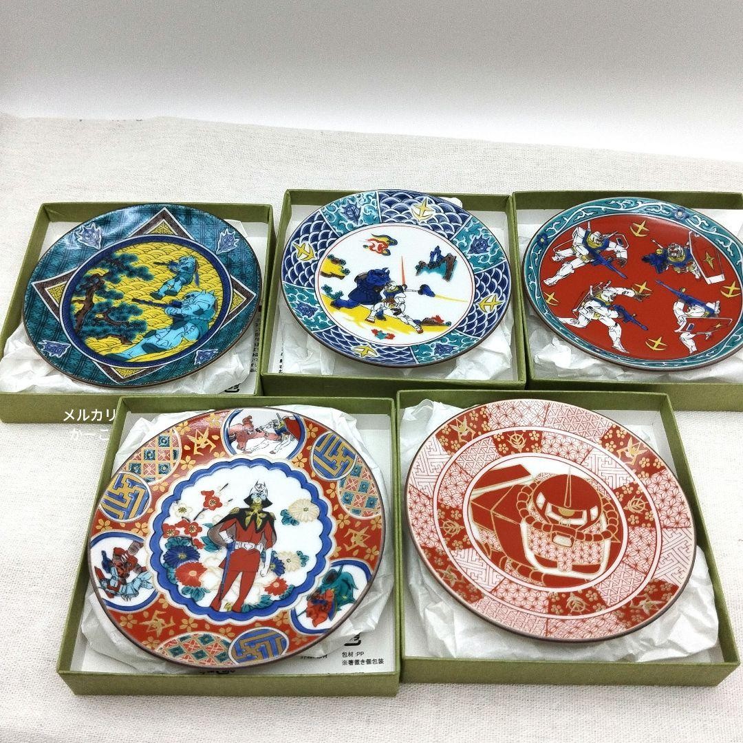 STRICT-G JAPAN "Mobile Suit Gundam" Kutani Ware Small Plate Set of 6 STRICT-G JAPAN "Mobile Suit Gundam" Kutani Ware Small Plate Set of 6