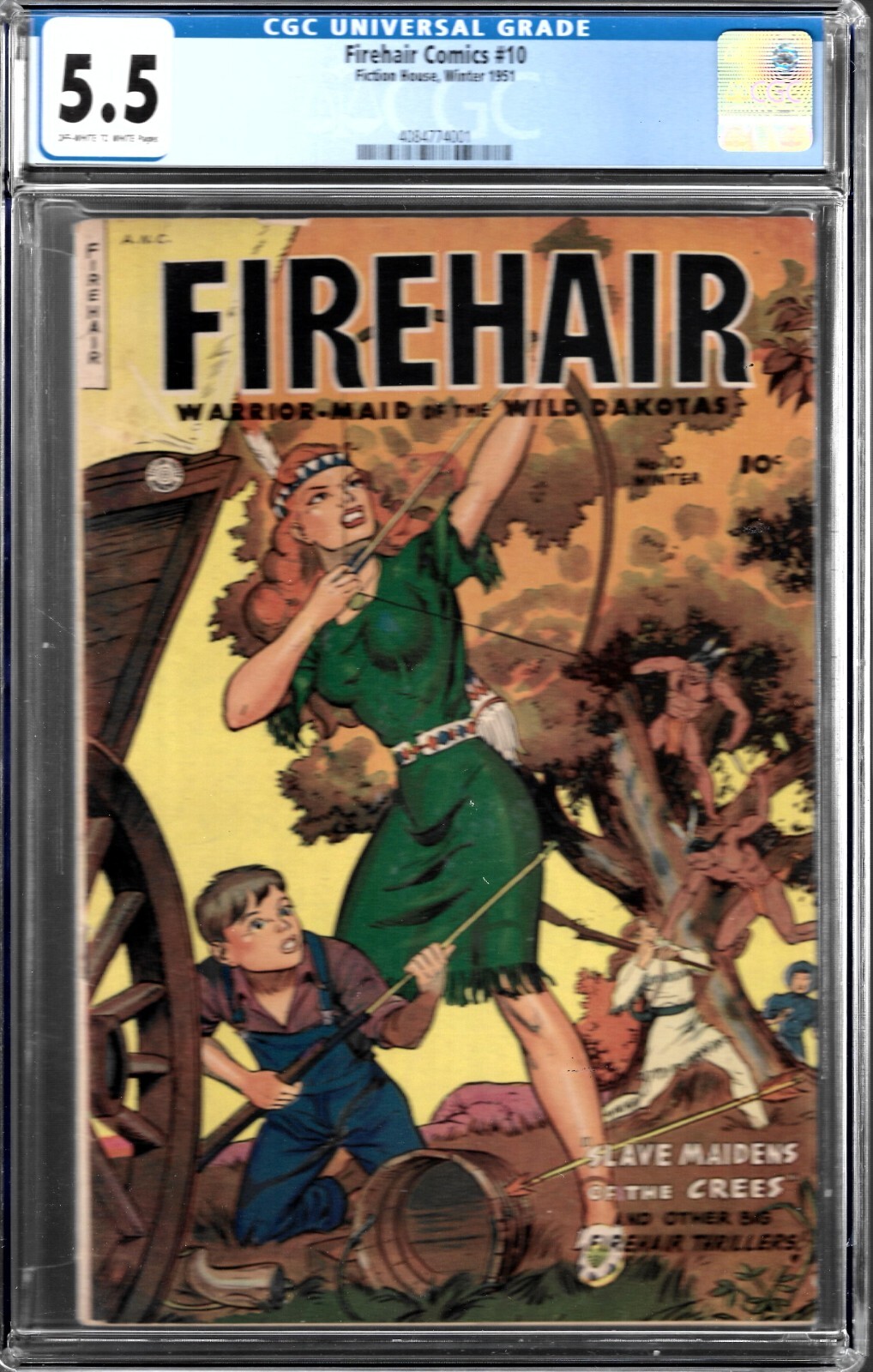 FIREHAIR #10 CGC 5.5- FINE-1951 FAWCETT WESTERN COMIC FIREHAIR #10 CGC 5.5- FINE-1951 FAWCETT WESTERN COMIC