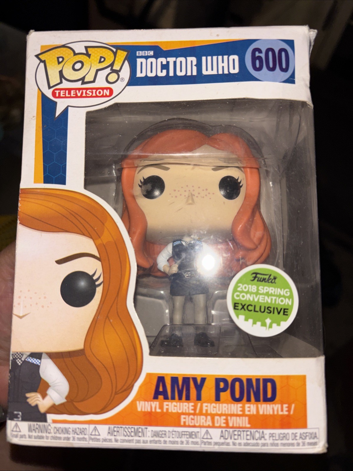 Funko Pop Doctor Who Amy Pond #600 2018 Spring Convention Exclusive Damaged Box Funko Pop Doctor Who Amy Pond #600 2018 Spring Convention Exclusive Damaged Box