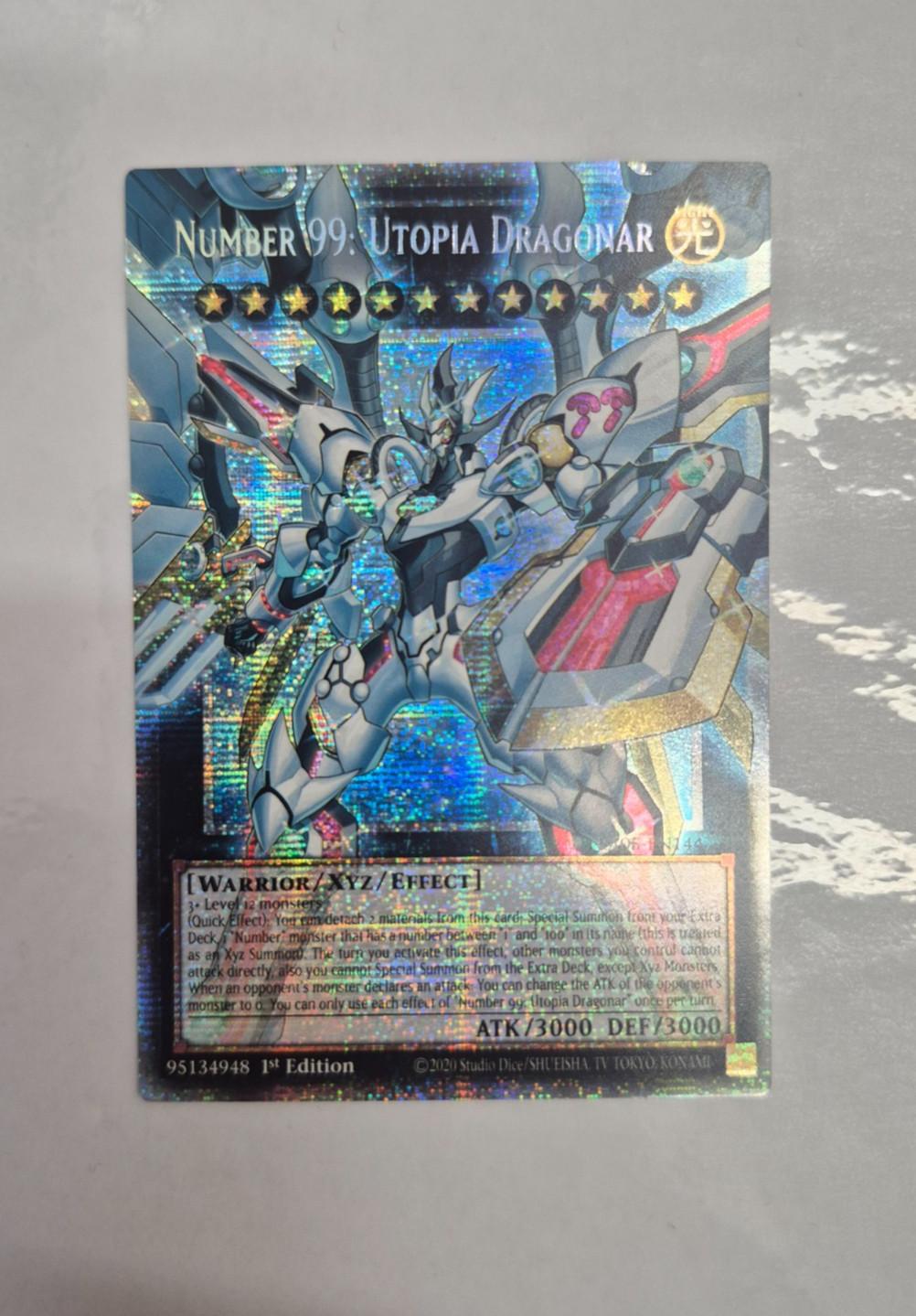 Yu-Gi-Oh Number 99 Utopia Dragonar Starlight Rare V.2 RA05-EN144 1st Ed EU NM