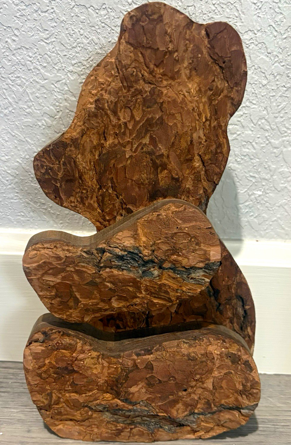Vintage Handmade Wood Bear Rustic Cabin Lodge Decor Natural Bark 10” Tall Vintage Handmade Wood Bear Rustic Cabin Lodge Decor Natural Bark 10” Tall