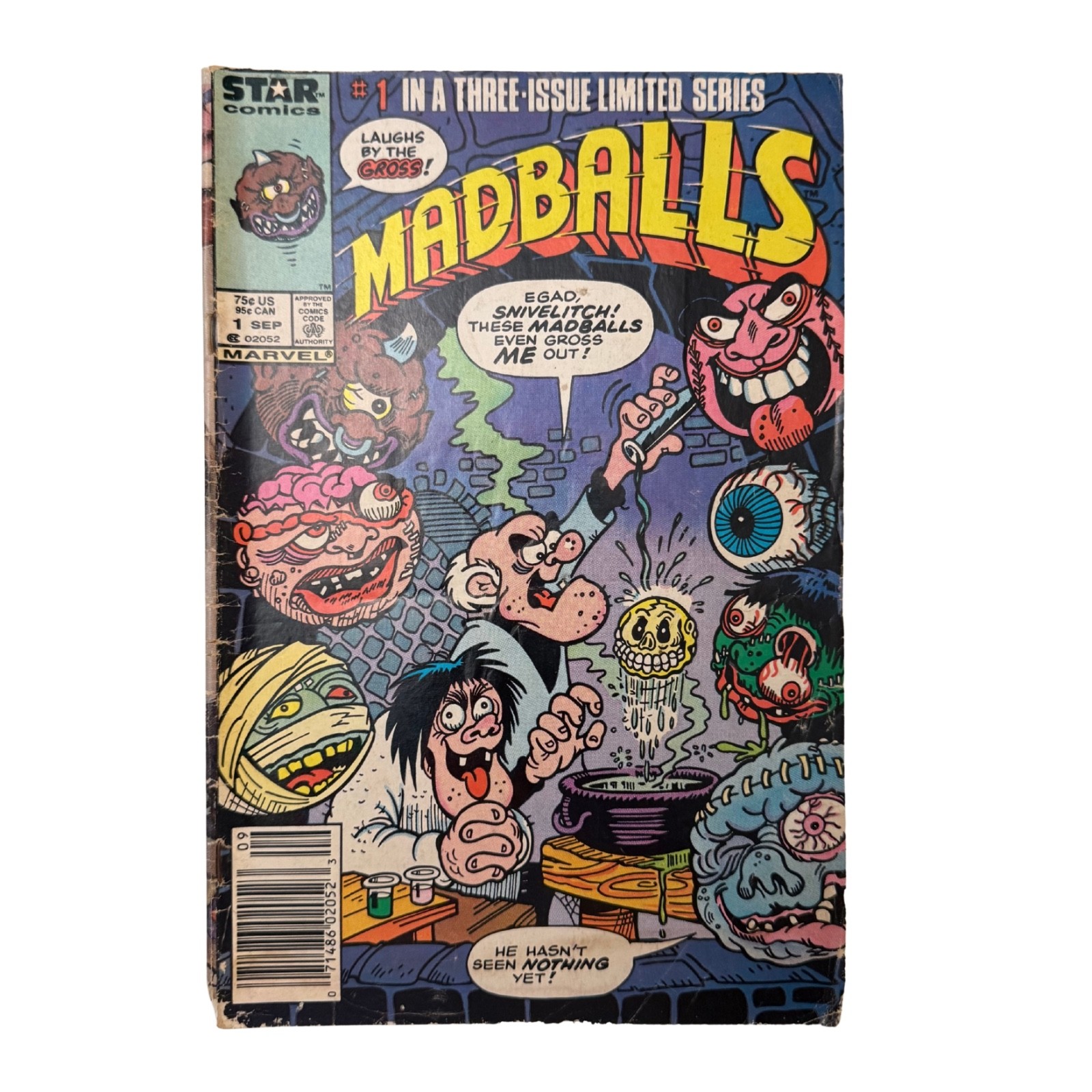 Madballs #1 (1986) Marvel Star Comics Newsstand – 1st Issue Gross-Out Humor Madballs #1 (1986) Marvel Star Comics Newsstand – 1st Issue Gross-Out Humor