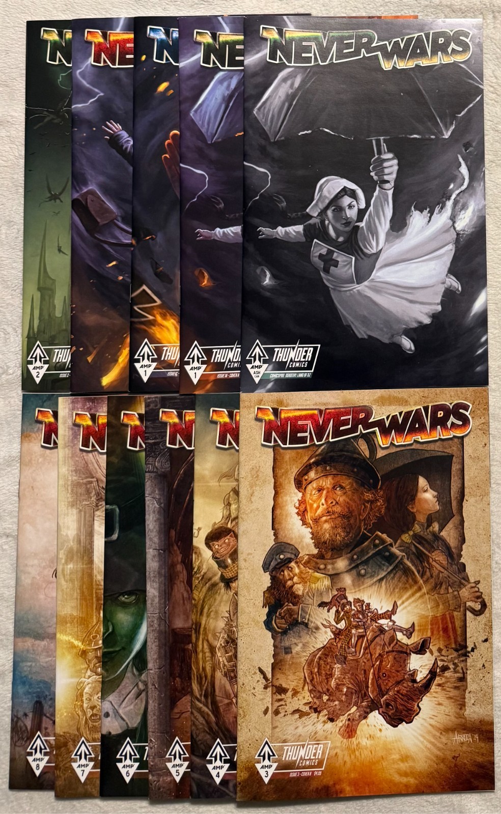 Neverwars #1-8, Ashcan & Extras Peter Pan Dorothy Oz Amp Comics Bag & Board Neverwars #1-8, Ashcan & Extras Peter Pan Dorothy Oz Amp Comics Bag & Board