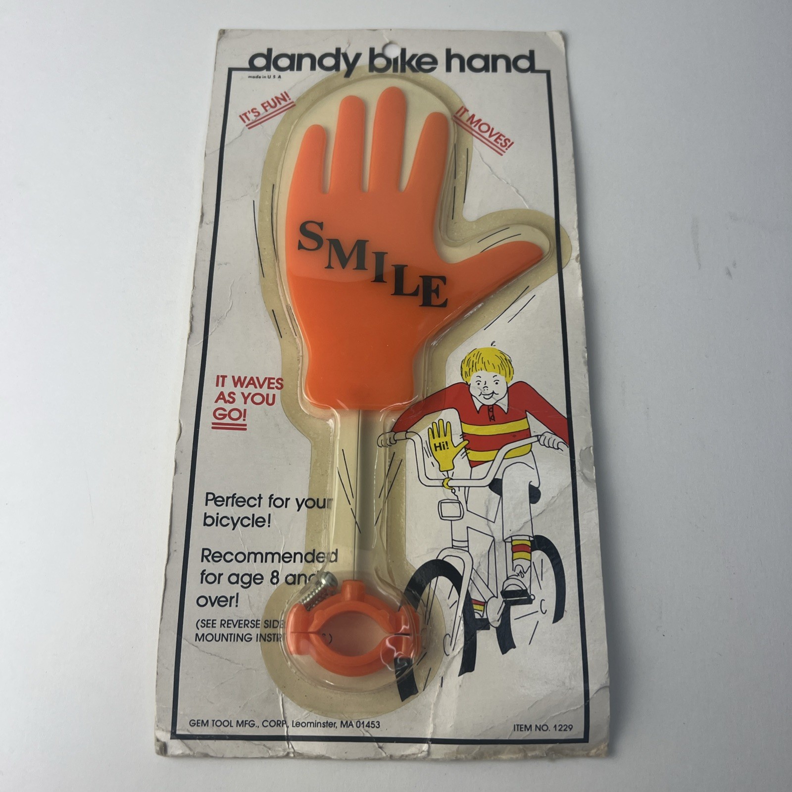 Vintage Dandy Bike Hand Waving Bicycle Accessory Toy NOS USA Gem Tool Mfg 1229