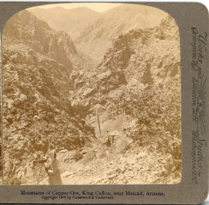 Mountains Of Copper Ore, King Canon, Near Metcalf,Ariz--Underwood Stereoview D74 Mountains Of Copper Ore, King Canon, Near Metcalf,Ariz--Underwood Stereoview D74