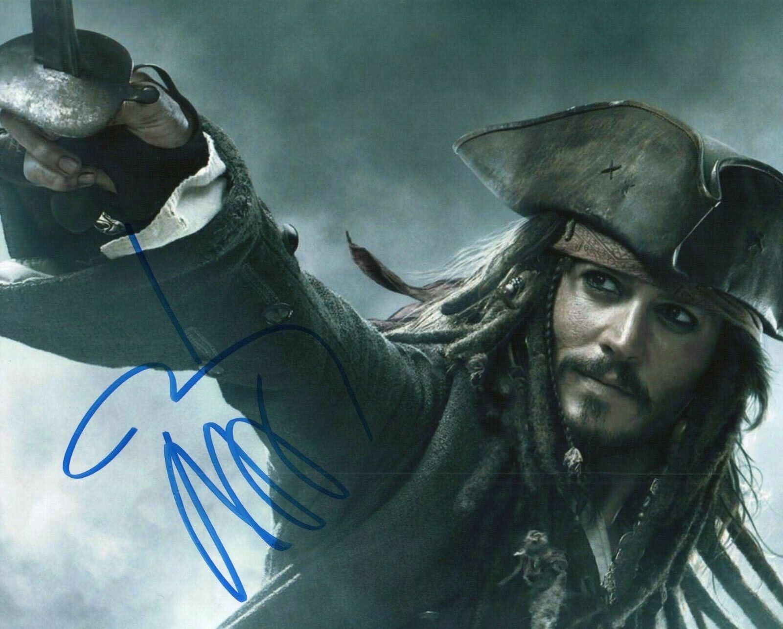 Autographed Johnny Depp signed 8 x 10 photo Really Nice