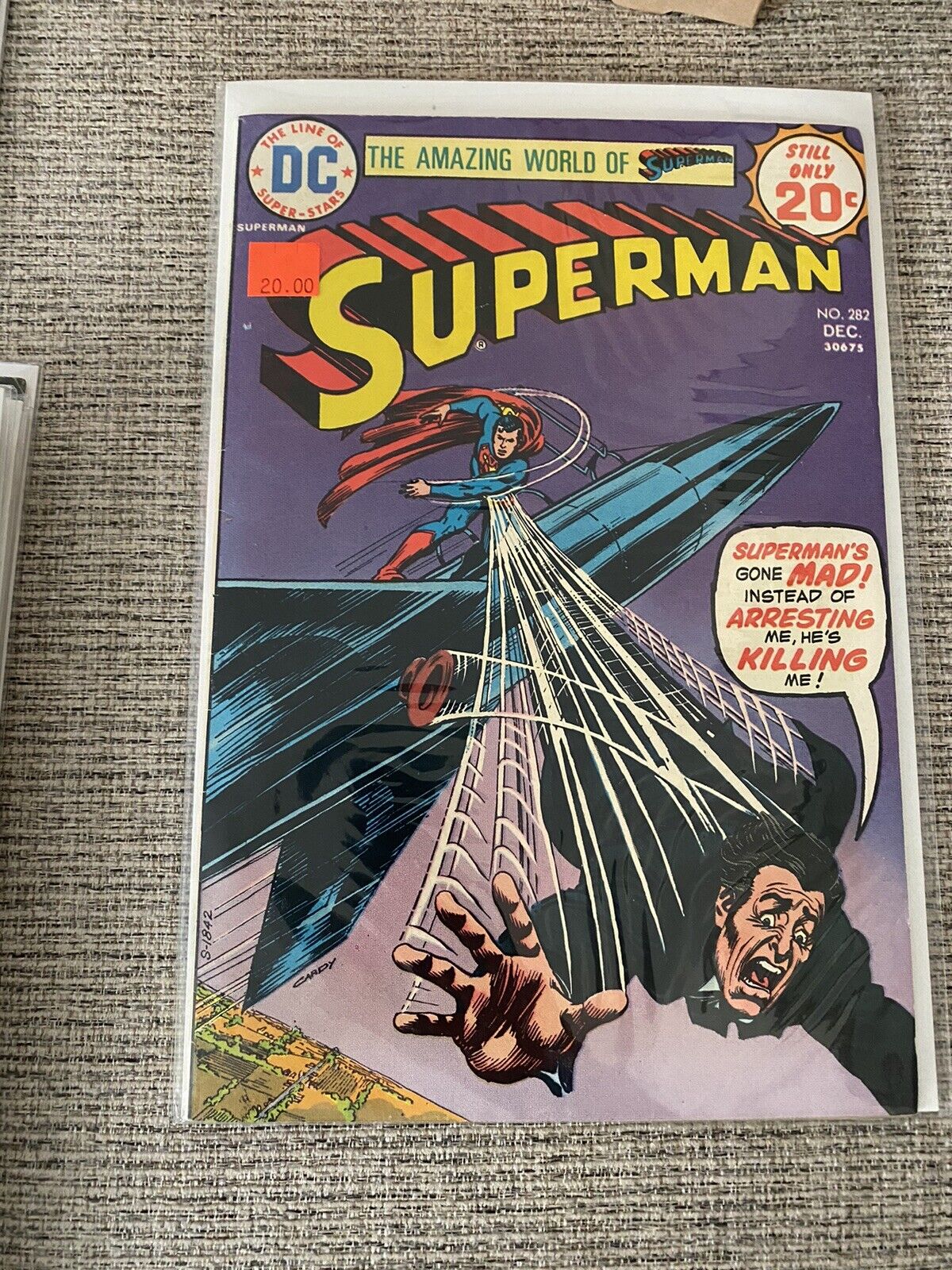 The Amazing World of Superman #282 DC Comic Book 1974 HIGH GRADE