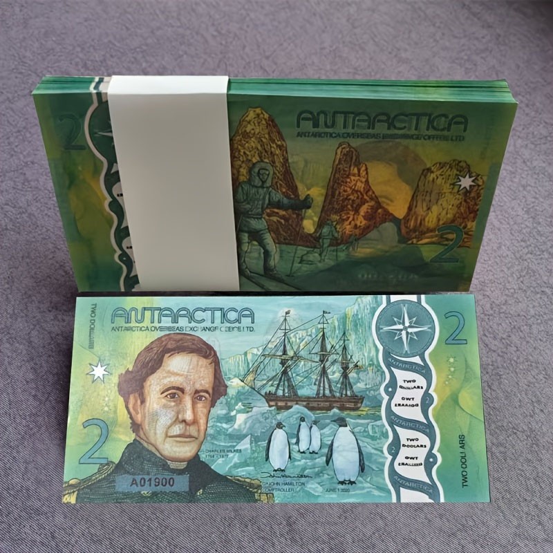 LOT 10 pcs,Antarctica, 10 x $2, 2020, Private Issue Polymer , New Design, UNC LOT 10 pcs,Antarctica, 10 x $2, 2020, Private Issue Polymer , New Design, UNC