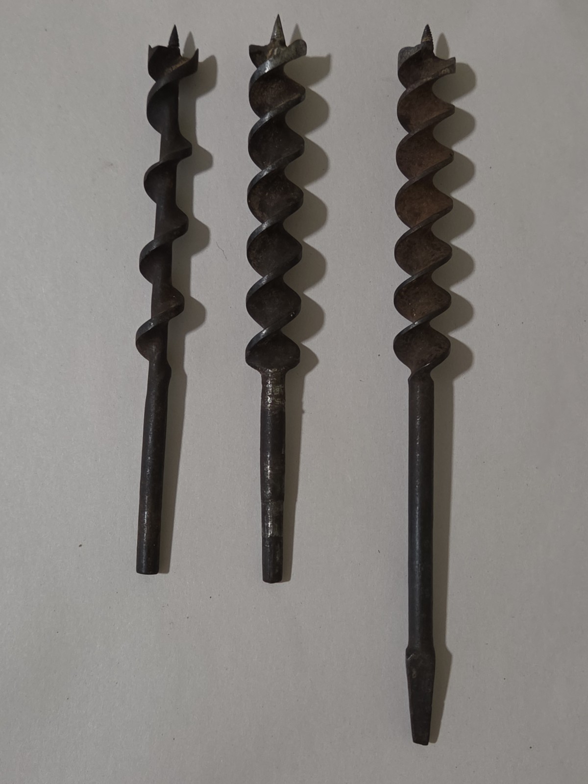 Vintage Russell Jennings Auger Bit Plus 2 More Unkown Brand Vintage Russell Jennings Auger Bit Plus 2 More Unkown Brand
