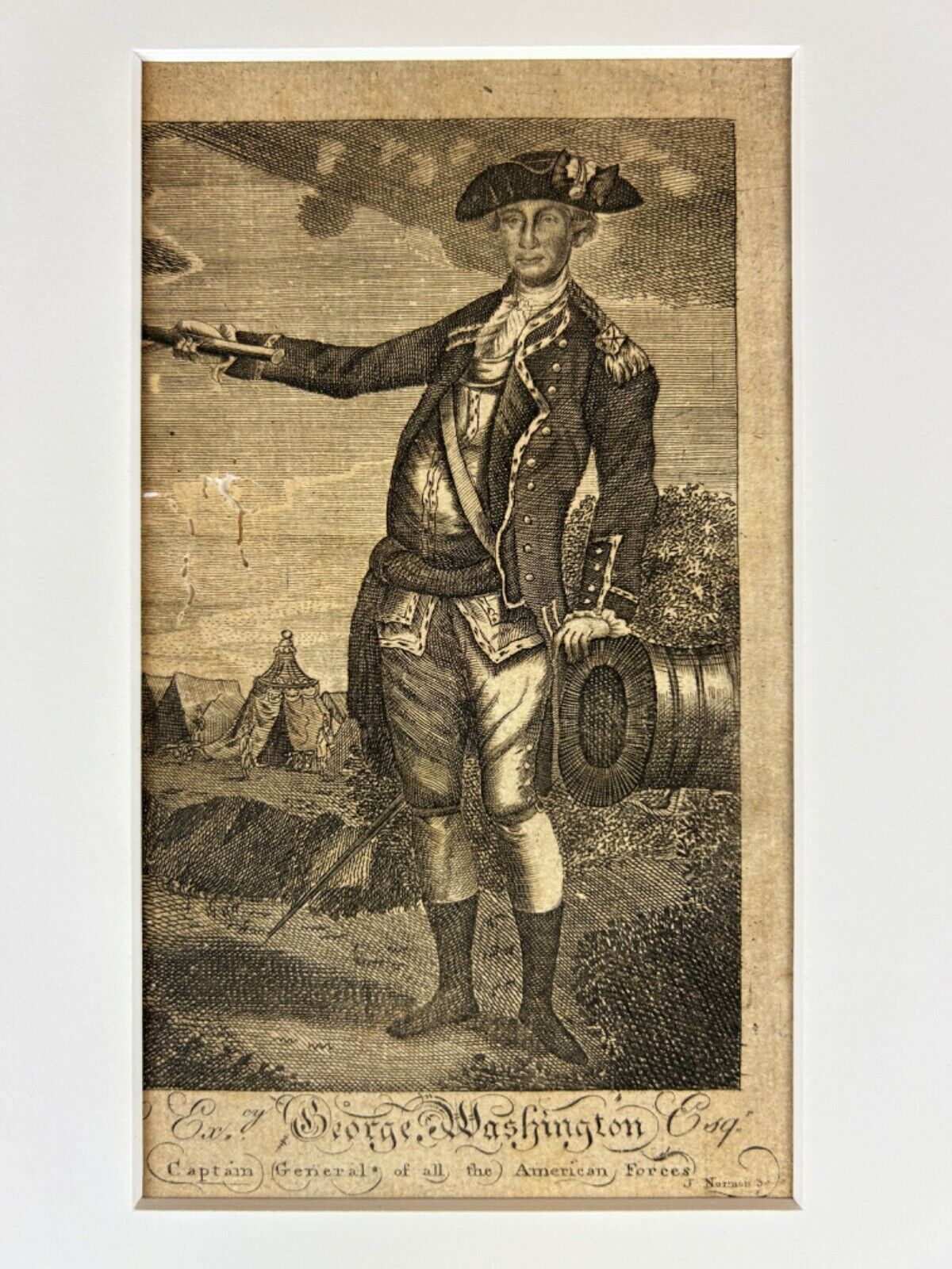 1781 General George Washington Engraving
