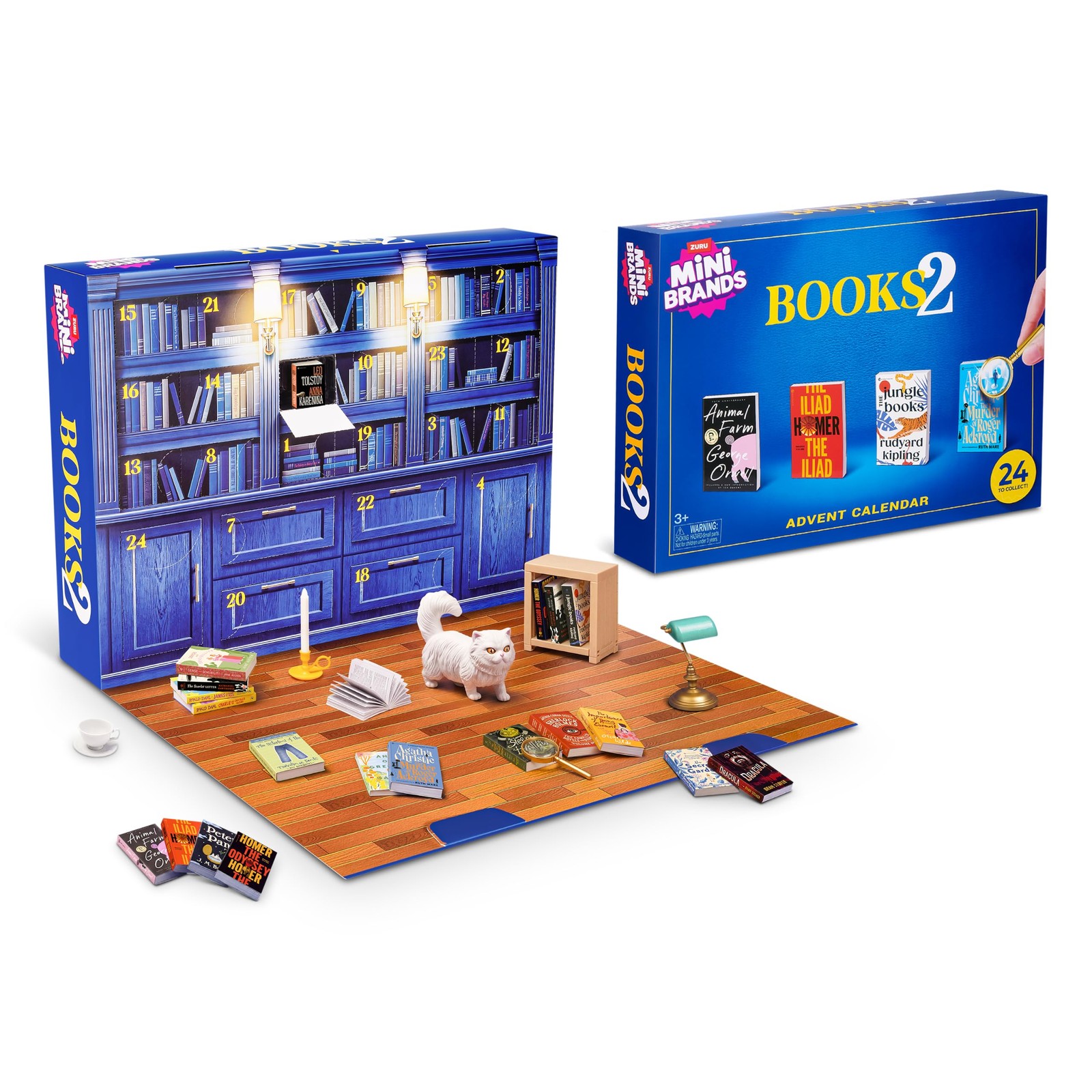 ZURU Mini Brands Book Advent Calendar 24 Surprises Mystery Toy Set FROM USA ZURU Mini Brands Book Advent Calendar 24 Surprises Mystery Toy Set FROM USA