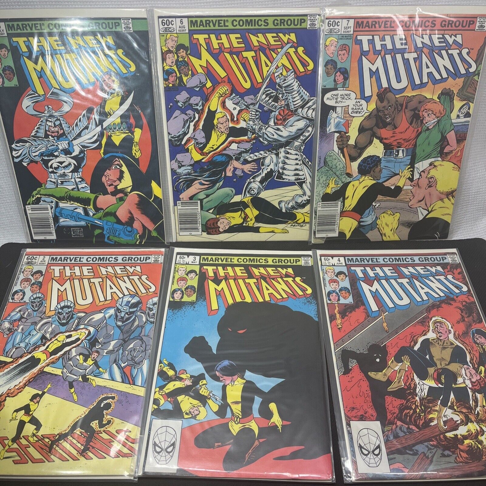 NEW MUTANTS lot of 63 #2-45, 68 74 80, 86-97, 100 Annuals 1 6 7 Marvel 1983-1991