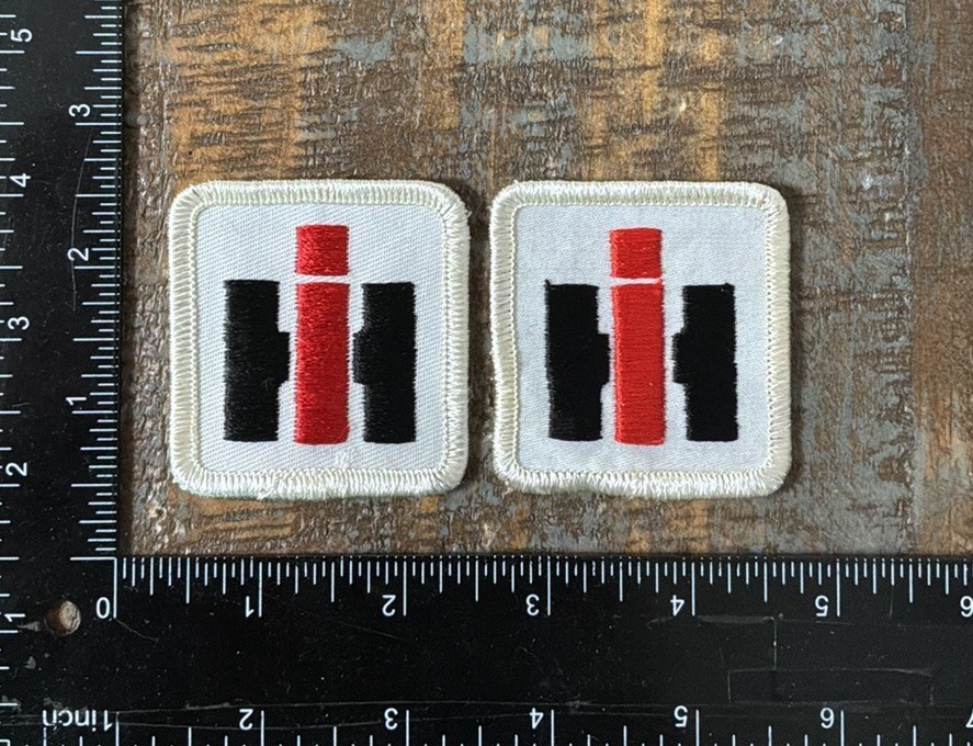 Vintage International Harvester Tractor Farming Logo Sew-On Patches IH Lot 1970s Vintage International Harvester Tractor Farming Logo Sew-On Patches IH Lot 1970s