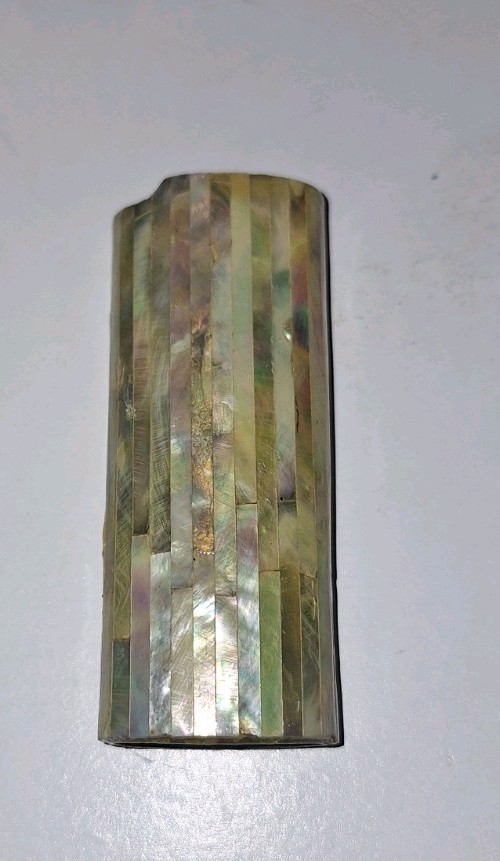 VINTAGE Mother of Pearl Shell BIC Lighter Case Ocean Cover Gift 1980s Old Stock VINTAGE Mother of Pearl Shell BIC Lighter Case Ocean Cover Gift 1980s Old Stock