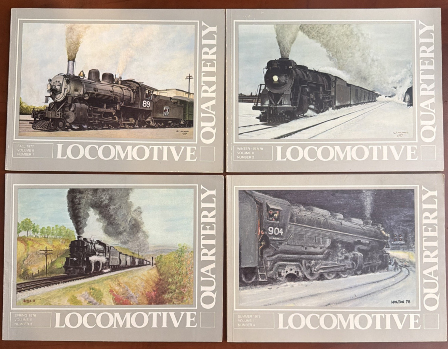 Locomotive Quarterly Magazine Lot of 4 Complete Vol 2 1977-1978 Trains Railroad Locomotive Quarterly Magazine Lot of 4 Complete Vol 2 1977-1978 Trains Railroad