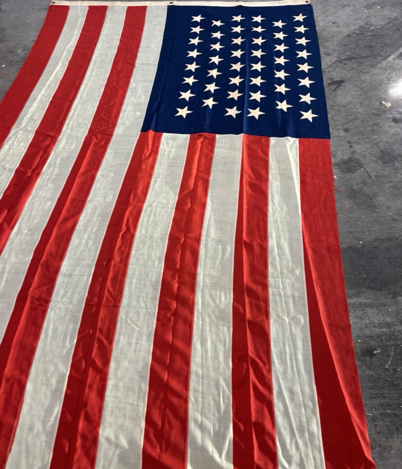 Antique 46-Star US America Flag 1908-1912 Wm. H. Horstmann Co. Phila 6x10 FT Antique 46-Star US America Flag 1908-1912 Wm. H. Horstmann Co. Phila 6x10 FT
