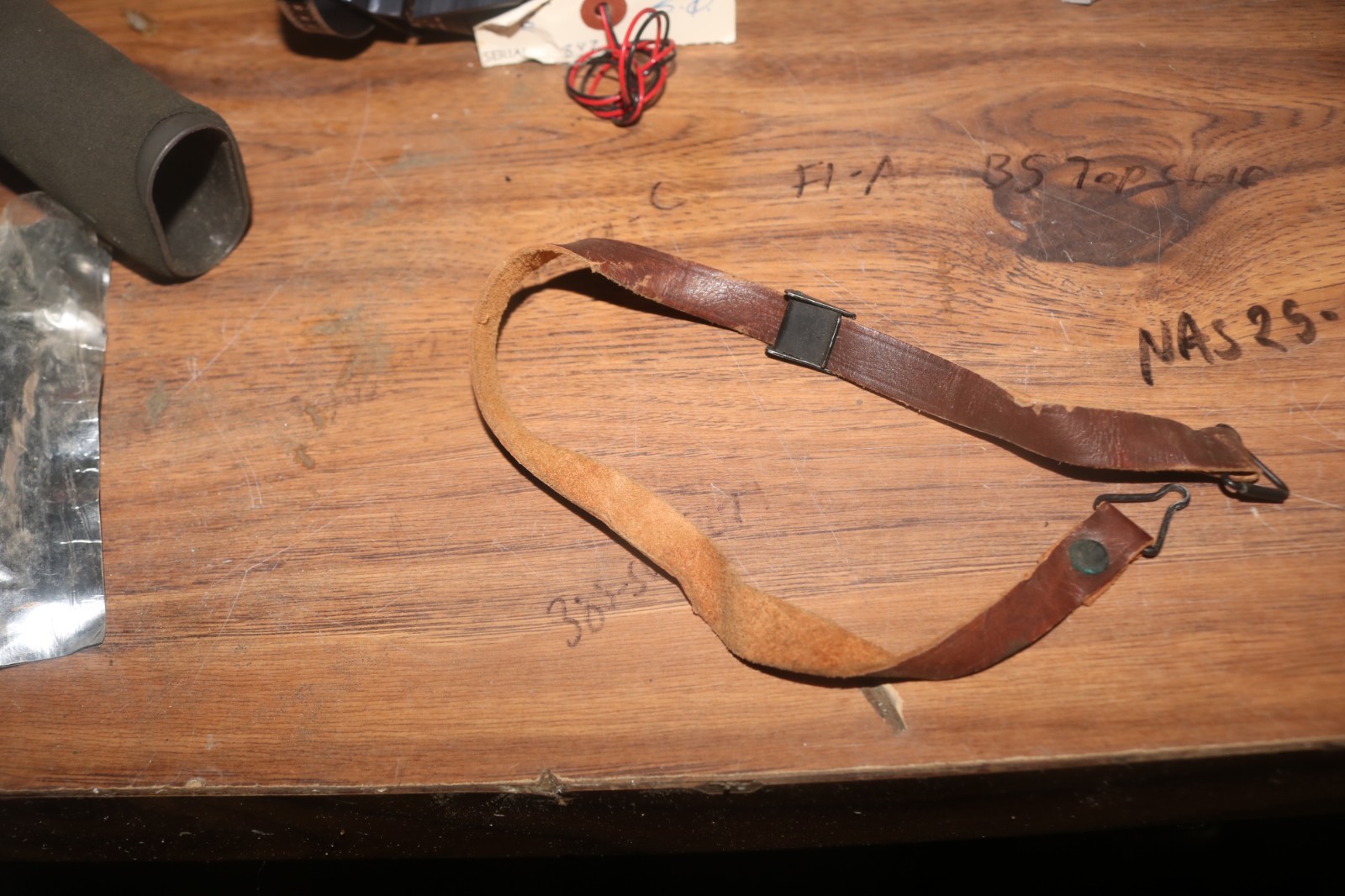 Near mint WWII USGI M-1 helmet liner leather chinstrap Near mint WWII USGI M-1 helmet liner leather chinstrap