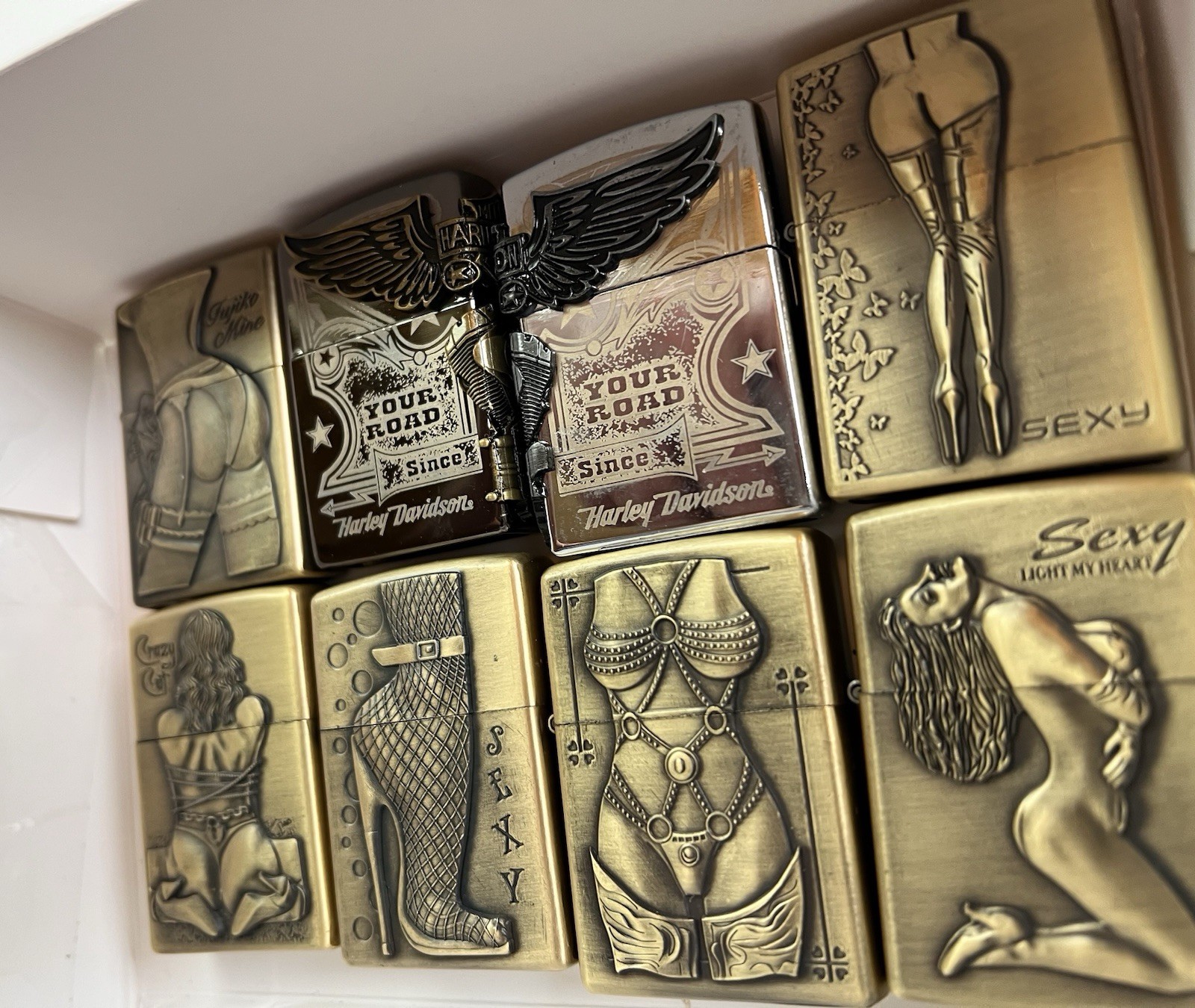 Box Of Vintage Lighters Brand New Perfectly Working Box Of Vintage Lighters Brand New Perfectly Working