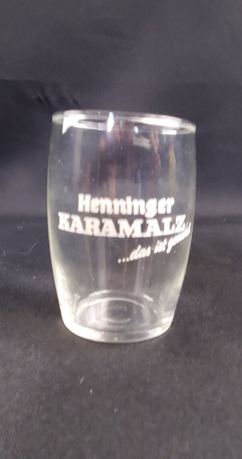 Henninger Kaiser Pilsner International German Beer Bier Glass Vintage