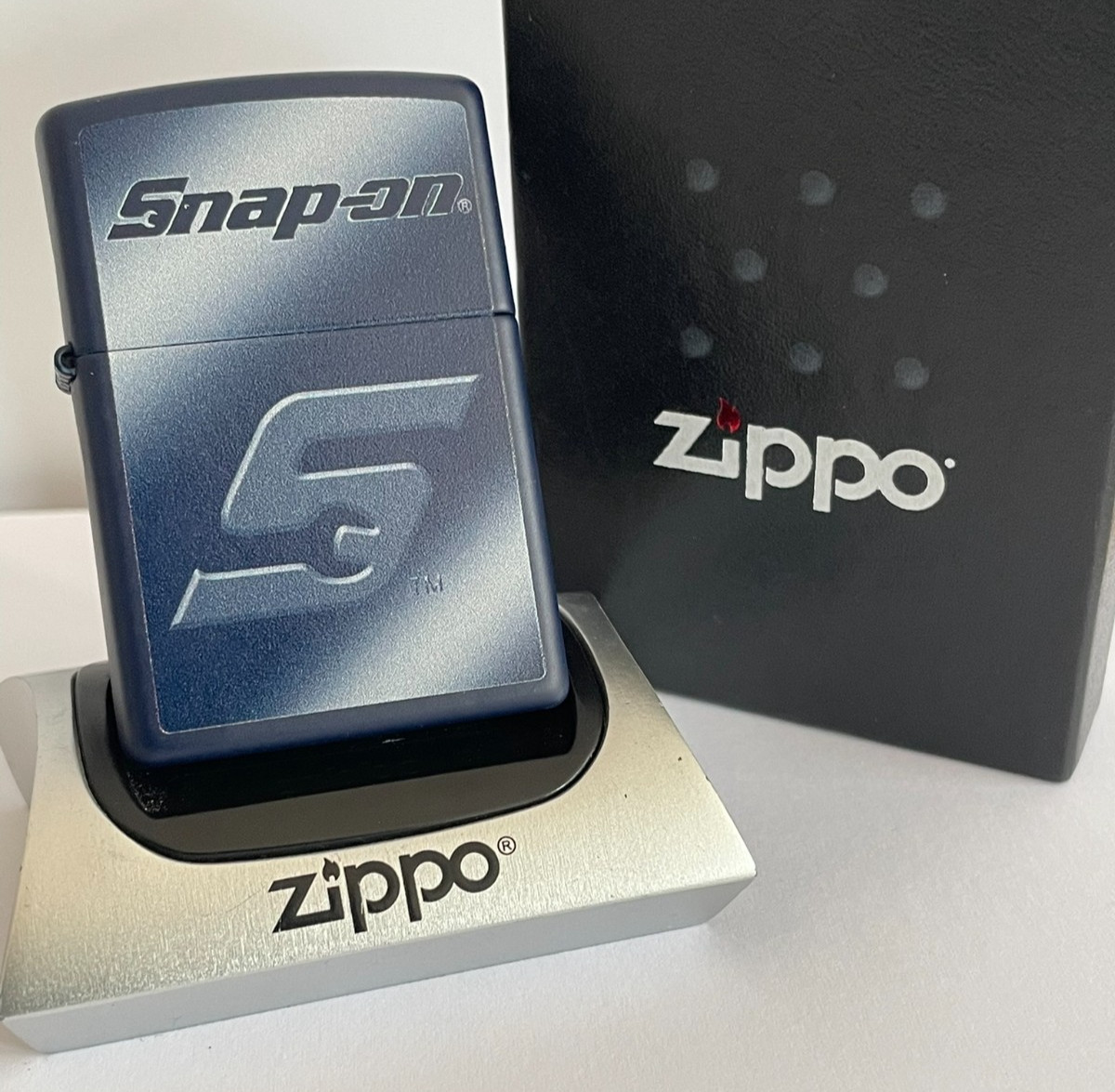 (New) ZIPPO LIGHTER - 2021 SNAP ON TOOLS - MATTE NAVY BLUE Boxed & Unfired