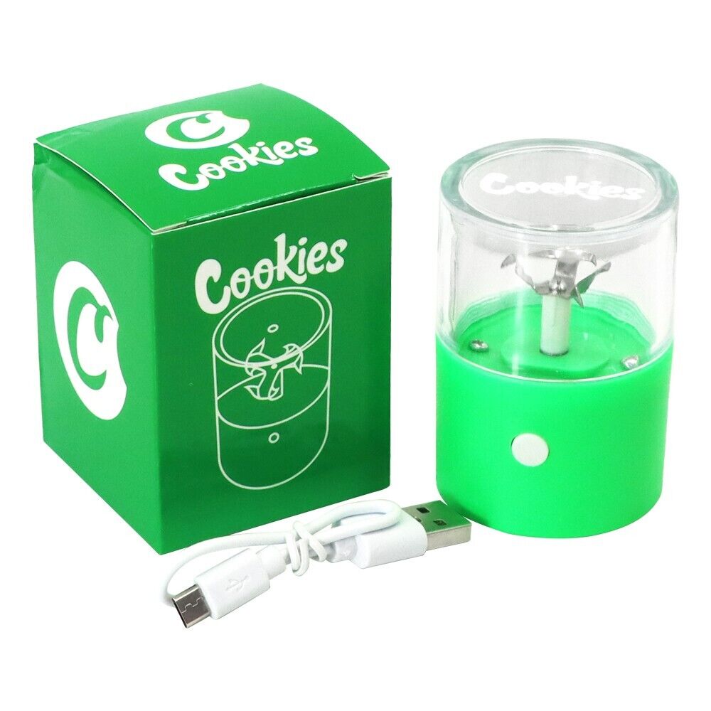 Green Electric Portable Auto Herb Leaves Grinding Crusher Machine