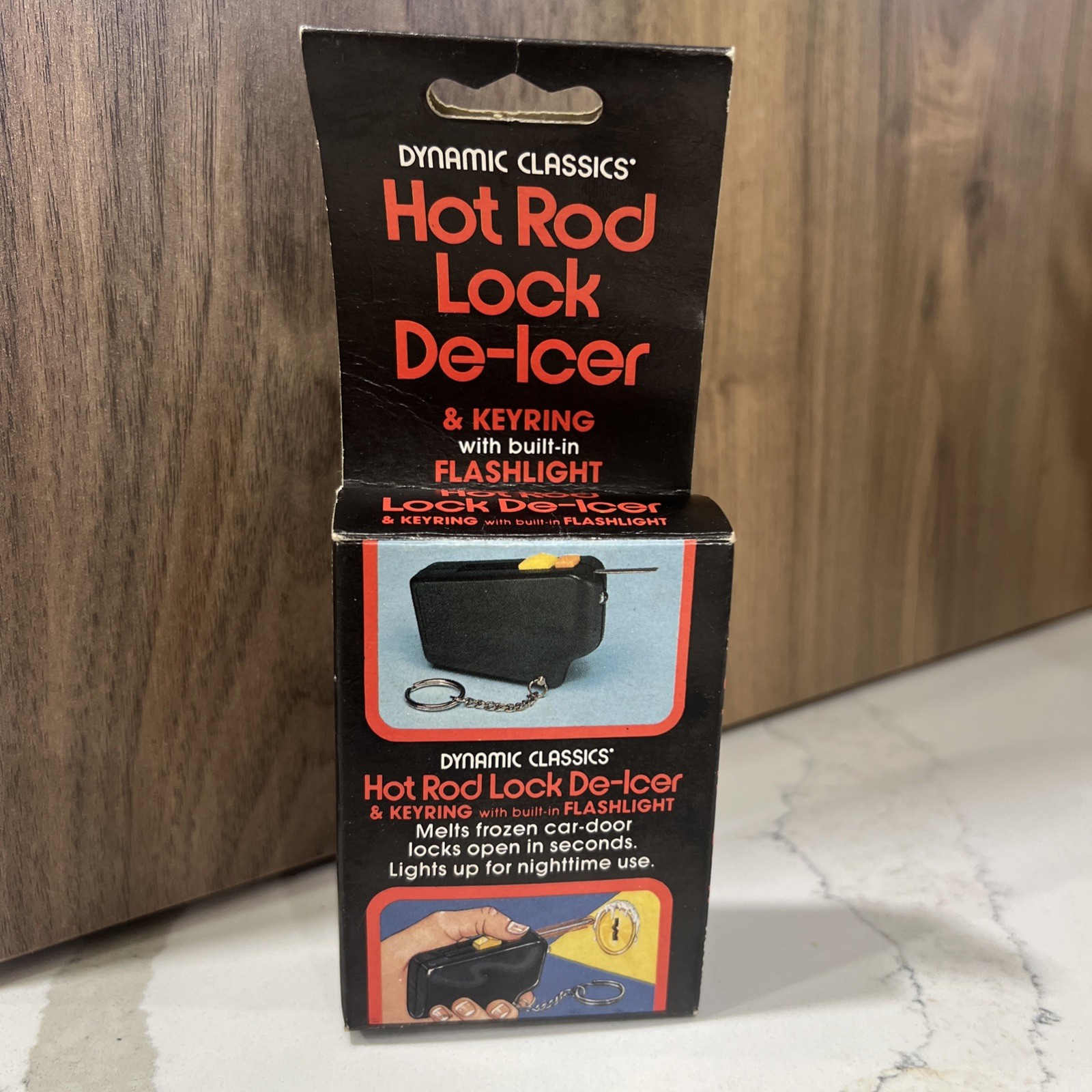 Vintage 1980 Hot Rod Lock De-Icer Keyring Flashlight NOS Hong Kong Vintage 1980 Hot Rod Lock De-Icer Keyring Flashlight NOS Hong Kong