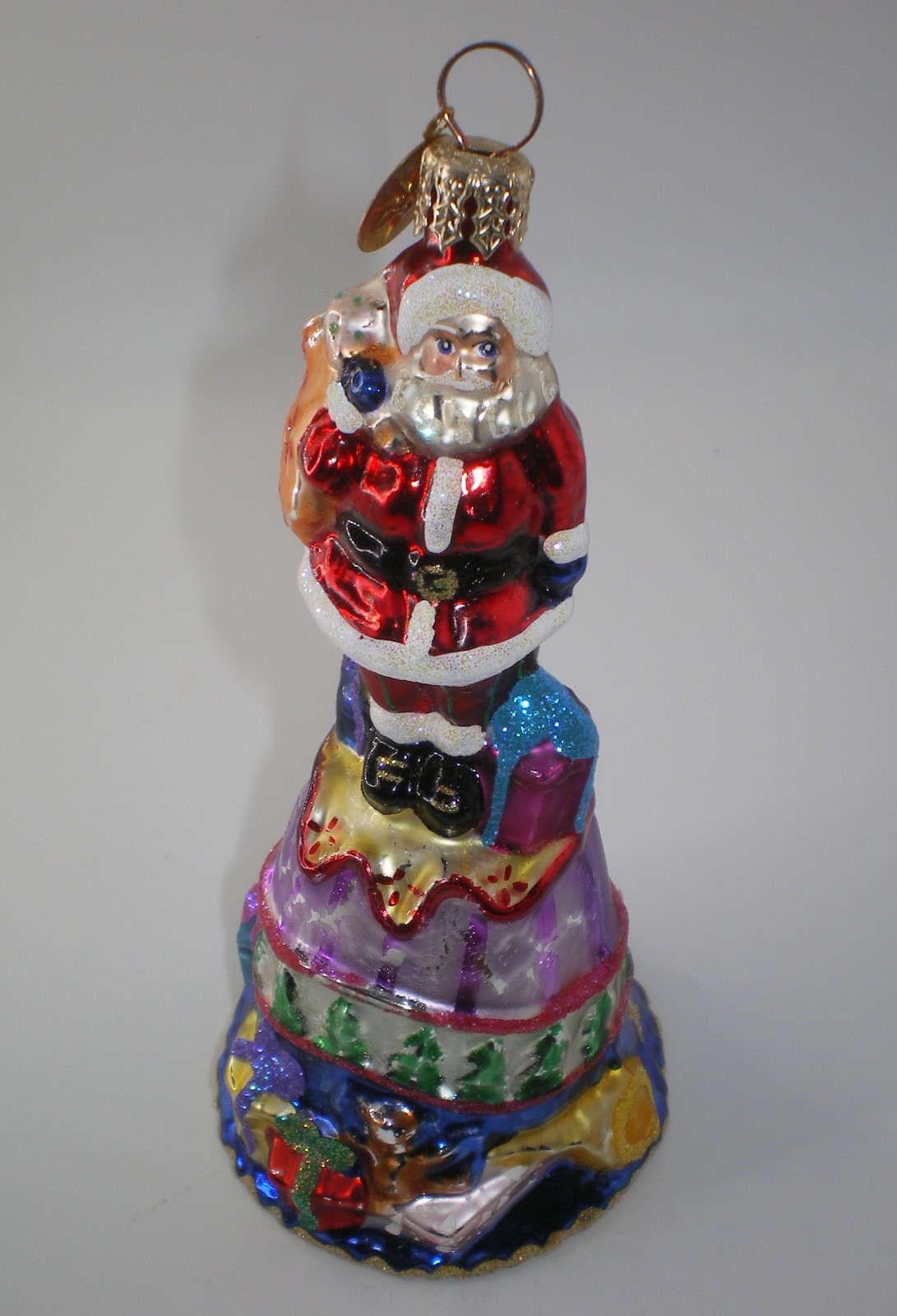 Vintage 2001 Christopher Radko JOLLY RINGER Glass Christmas Ornament 5" FLAW Vintage 2001 Christopher Radko JOLLY RINGER Glass Christmas Ornament 5" FLAW