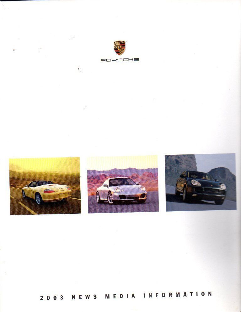 Porsche Press Kit Assortment - 2000, 2003 and 2006 - Rare - 