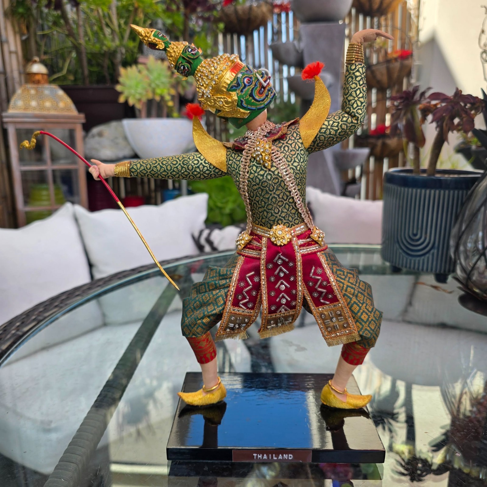 Vintage Traditional Thai Khon Doll 13"