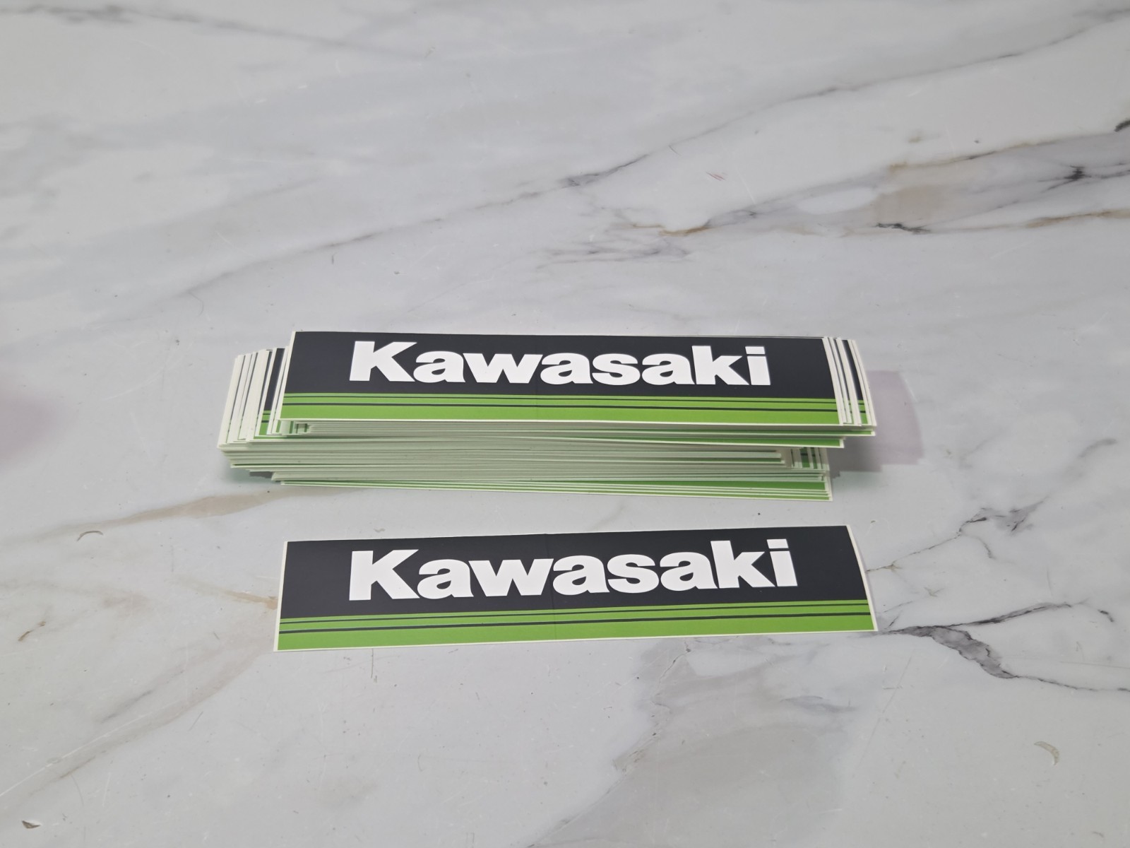 NOS Vintage KAWASAKI Sticker Lot 100 MOTORCYCLE MOTORCROSS DIRT BIKE Green Black NOS Vintage KAWASAKI Sticker Lot 100 MOTORCYCLE MOTORCROSS DIRT BIKE Green Black