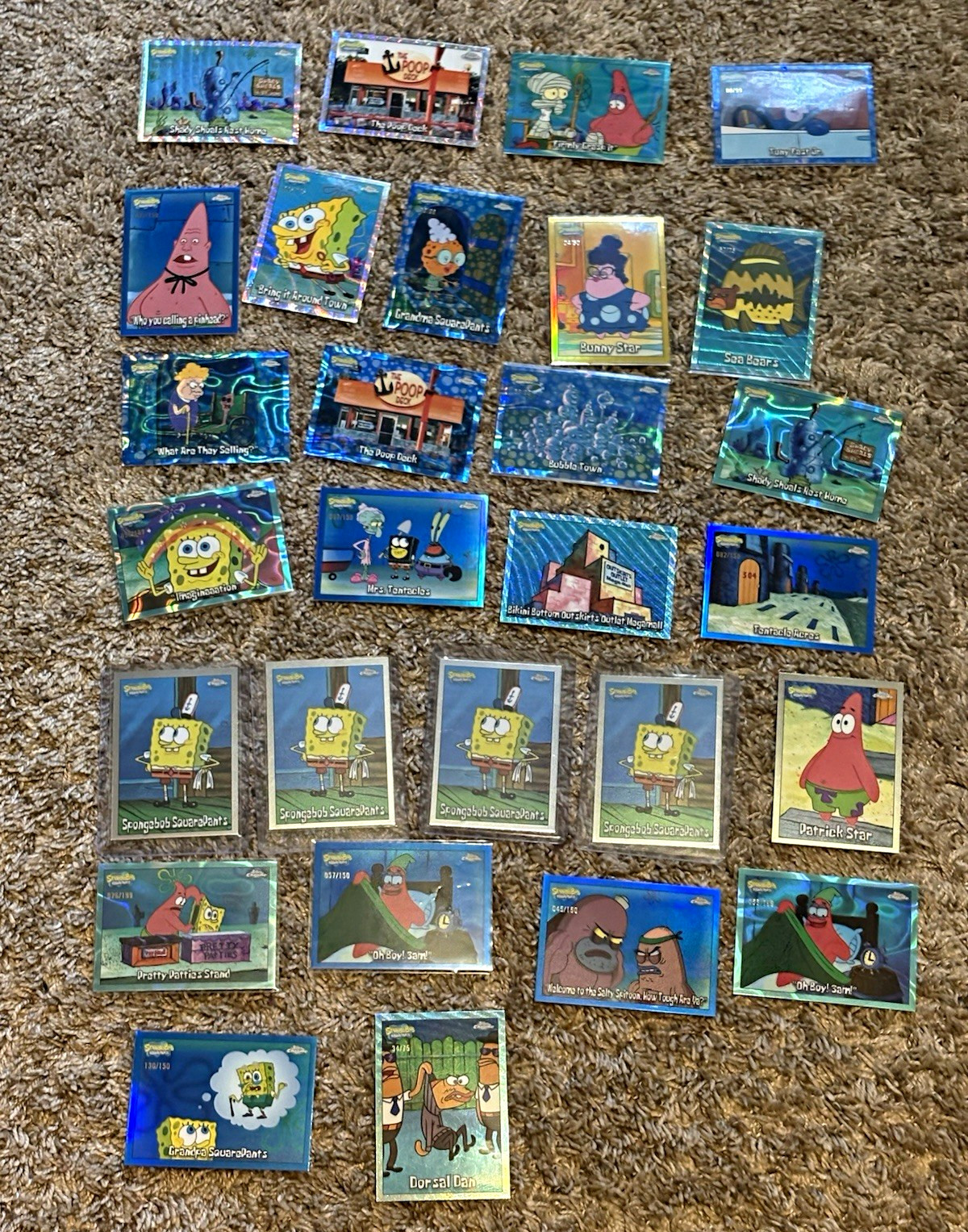 2025 Topps Chrome SpongeBob numbered and base card lot 2025 Topps Chrome SpongeBob numbered and base card lot