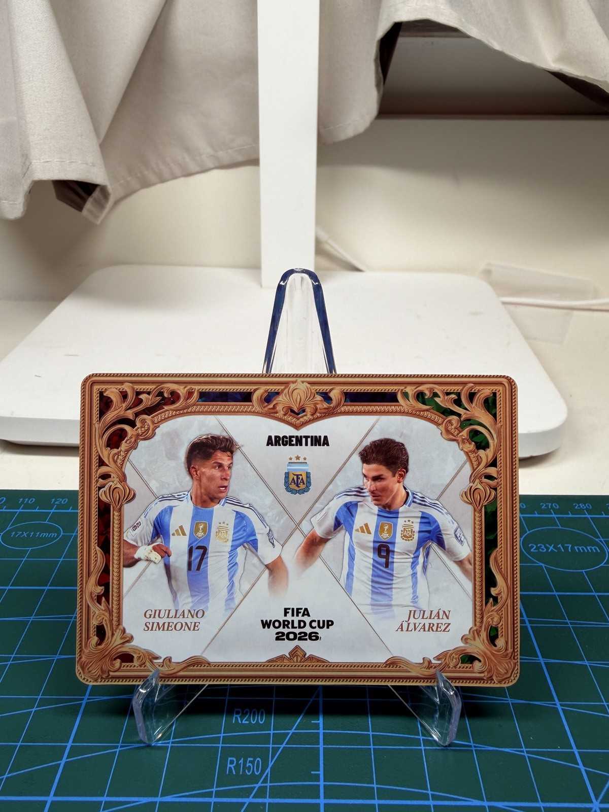 Panini Kayou 2026 Football Soccer Alvarez Simeone Argentina Dual Gold Card #740 Panini Kayou 2026 Football Soccer Alvarez Simeone Argentina Dual Gold Card #740